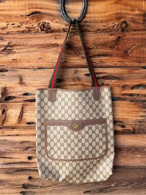 GUCCI | Beige GG Canvas Tote Bag